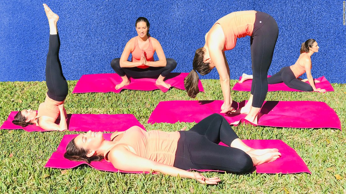 PBS host Stephanie Mansour, of &quot;Step It Up With Steph,&quot; shares a simple yoga routine that relieves stress and restores well-being after a mentally and physically draining year.
