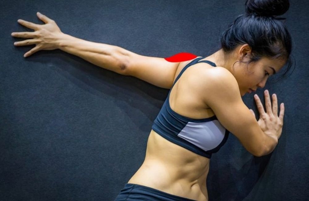 Anterior Shoulder Stretch on Wall